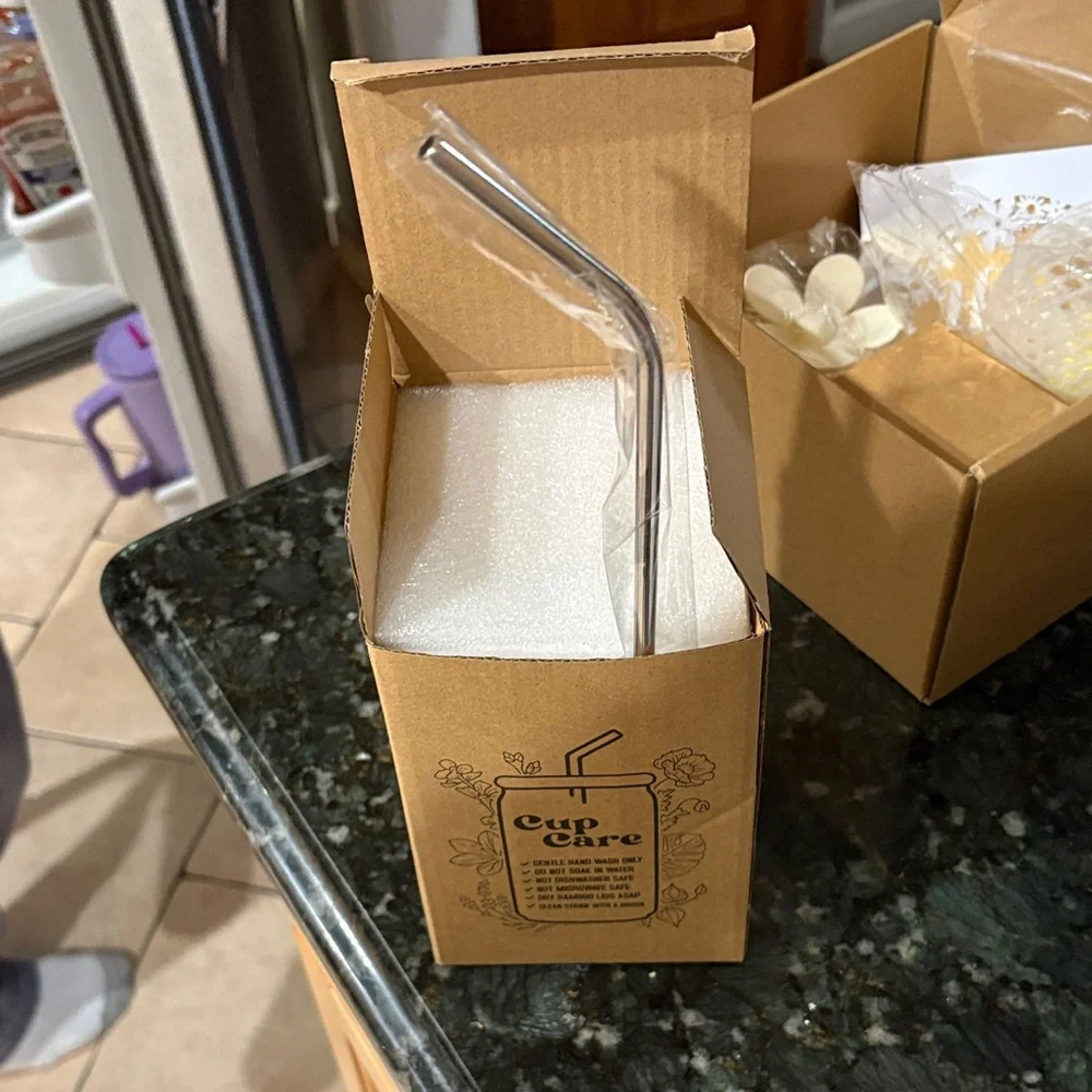 Eco-Friendly Bamboo Cup with Straw
